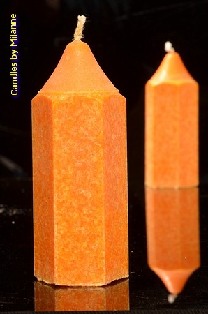 Bleistift Kerze, ORANGE