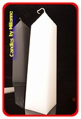 Obelisk Kerze, LILAC METALLIC, höhe: 34 cm 